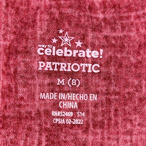 🫶🏼NWT Celebrate patriotic kids, star-spangled crew, short sleeve T-shirt - Picture 3 of 3